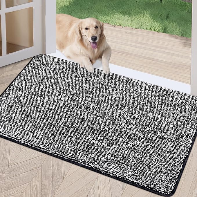 REFETONE Indoor Doormat, Front Door Mat 36"x59" Absorbent Rubber Backing Non by Refetone