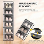 12 Pack XX Large Shoe Organizer Storage Boxes - Image 3