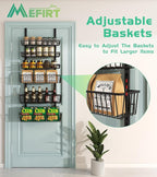 Over The Door Pantry Organizer, Pantry Organization and Storage, 6-Tier Deep - Image 5