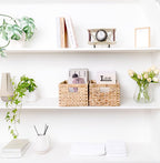 Set of 6 Wicker Storage Basket, Water Hyacinth Storage Baskets, Wicker Storage - Image 4