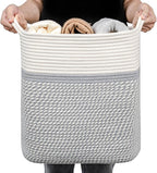 Medium and Large Woven Basket//With Handle, Used by Laughbird