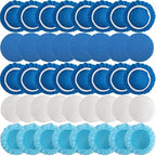 40 Piece Car Polisher Pad Set, Mix Pack of 24 Microfiber, 8 Non Woven, 8 Woolen by Tivcck