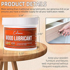 8.8oz Wood Wax for Home Projects, Door Hinge Lubricant, for Wood Drawer Slides - Image 2