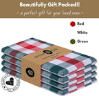 Native Fab Gingham Check Kitchen Towels 4 Pack 16x26 Inches - Image 5