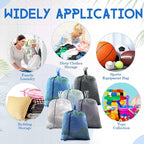 6 Pack 20 x 17 Inches Blue Mesh Laundry Bag - Image 7