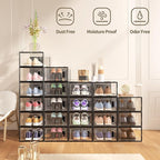12 Pack XX Large Shoe Organizer Storage Boxes - Image 2