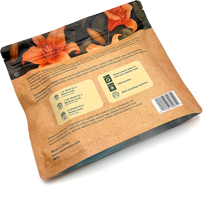SIPA Laundry Detergent Sheets Bag - Image 2