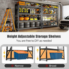 60" W Storage Shelves Heavy Duty, 4 Tier Metal Garage Shelving Units, 5000LBS - Image 6