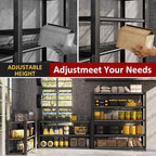 48" W Metal Garage Shelving 5 Tier Storage Shelves Heavy Duty 3030LBS - Image 6