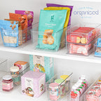 Plastic Food Storage 4 Pack Clear Container Bin - Image 7
