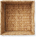 Casafield 10.5" x 10.5" Water Hyacinth Storage Baskets, Natural - Image 6