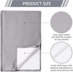 Breling 10 Pcs Silver Jewelry Polishing Cloths 6 x 8 inches Jewelry Cleaning - Image 3