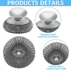 Stainless Steel Wool Scrubber - Image 2