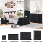 6 Drawer Dresser for Bedroom, Rustic Farmhouse Dresser - Image 5