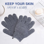 Yiclick Heavy Exfoliating Gloves, Exfoliating Body Scrubber - Image 2