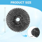 6 Pcs Steel Wool Scrubber, Stainless Steel Scrubber - Image 2