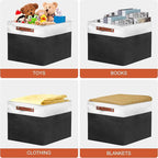 13in Open Fabric Storage Basket - Image 5