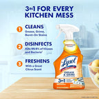 Lysol Pro Kitchen Spray Cleaner and Degreaser, Antibacterial All Purpose - Image 2