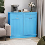 Betterhood Tilt Out Trash Cabinet 10 Gallon Wooden Free Standing Laundry Sorter - Image 2