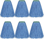Matthew Cleaning 20oz 6Pack Cotton Floor Mop, Cotton Looped-Open String Heavy by MATTHEWCLEANINGPRODUCTS