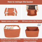 Cotton Rope storage Basket Bins Woven Basket - Image 7