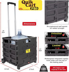 dbest products Quik Cart Pro Wheeled Rolling Crate Teacher Utility - Image 2