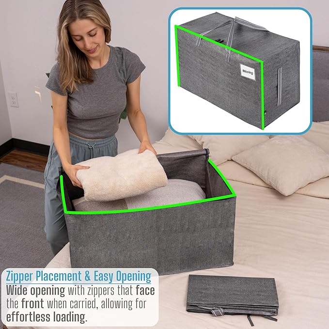 VENO 2 Pack Moving and Storage Bags, Heavy Duty, Alternative to Moving Boxes - Image 2