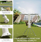 Clothes Drying Rack Foldable, Portable 4-Legged Laundry Drying Racks, Shoe - Image 3