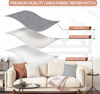 Fine Linen Fabric Patches, Self-Adhesive, Extra Large 12x40 Inch, - Image 3