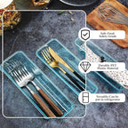 Maitys 12 Pcs Vanity Drawer Organizer 9 x 3 x 2 Inches Clear Plastic Utensil - Image 3