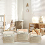 SIMPLE HOUSEWARE Large Fabric Storage Bin, 14.4" x 10" - Image 3