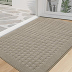 BEQHAUSE Waffle Door Mats Indoor 32"x48", Dog Mat by BEQHAUSE