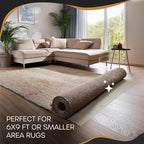 Nevlers 6'x9' White Under Rug Non Slip Pad | PVC Foam Non Slip Rug Pad & Carpet - Image 9