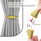 2 Pack Magnetic Curtain Tiebacks Rope Modern Handmade Curtain Tie Backs - Image 2