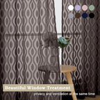 Aiyufeng Brown Sheer Curtains 72 Inches Long 2 Panels, Lightweight Clip - Image 7