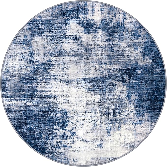 IOHOUZE Round Area Rug 3 Ft Circle Entryway Rugs Round Washable Door Mat Indoor - Image 9