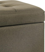 Adeco Fabric Storage Ottoman Bench - Image 8
