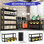 Garage Shelving Unit, 4 Pieces78 HThickened Metal Shelving Units - Image 4