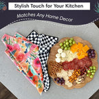 2 Double Sided Microfiber Hand Towels, 17x27 Inches Waffle Design Kitchen - Image 5