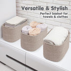 CHAT BLANC Cotton Rope Baskets for Organizing | Storage Baskets for Shelves | - Image 7