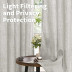 YoungsTex Linen Curtains 63 Inch Length - Image 3