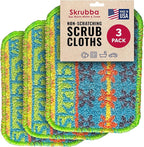 Wet-it! Skrubba 3-Pack Reusable Dish Scrubbers – Non-Scratch Scouring Pads by Wet-It