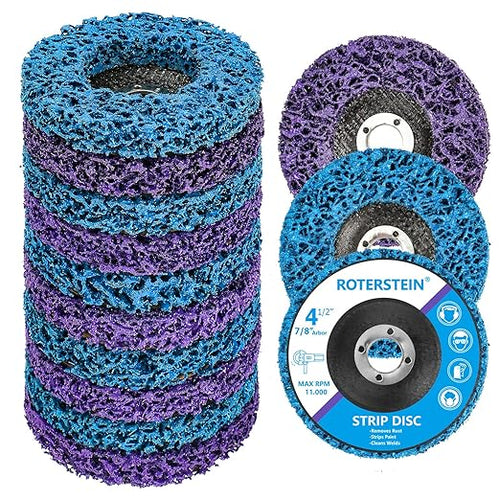 10 Pack Strip Discs Stripping Wheel 4.5 inch by ROTERSTEIN