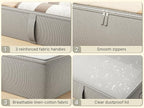 2-Pack Under Bed Storage Containers, 8 Inches Tall Underbed Clothes Storage - Image 4
