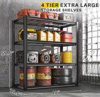 REIBII 40" W Garage Shelving 2240 LBS Storage Shelves Adjustable Metal Shelving - Image 4