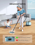 Steam Cleaner, 293°F 58 PSI Powerful Multipurpose Handheld Steam Mop - Image 6