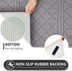 REFETONE Indoor Doormat, Front Back Door Mat 32"x40" Absorbent Rubber Backing - Image 3