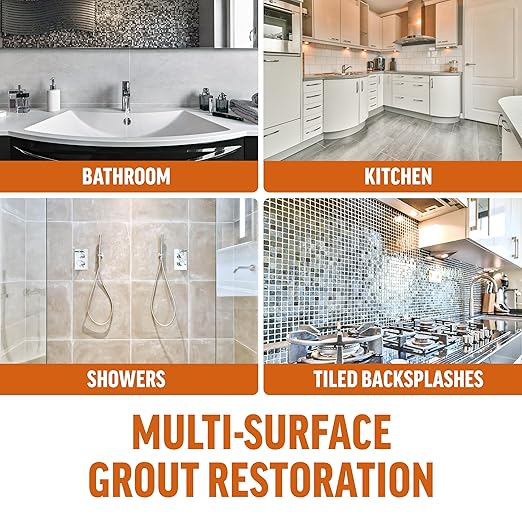 White Grout Paint Pen – Waterproof Tile Grout Colorant & Sealer Marker - Image 4