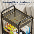 YASONIC 3 Tier Rolling Cart – Metal Utility Storage Cart - Image 5