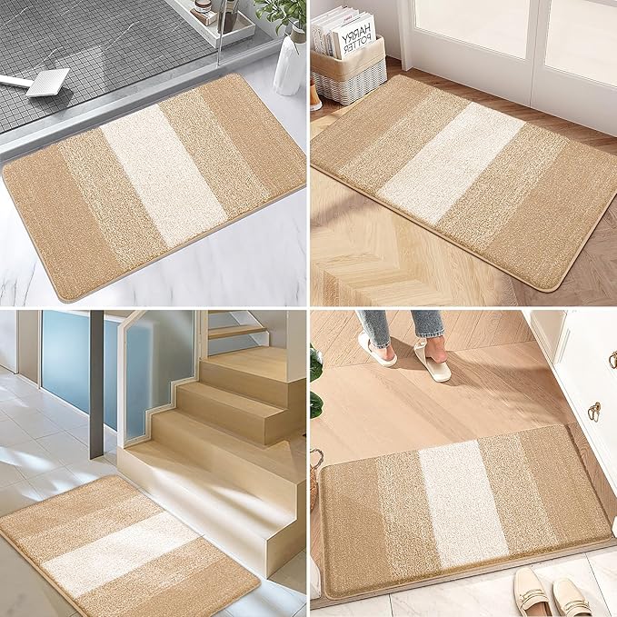 Kitinjoy Indoor Outdoor Door Mat, 32x20 Non-Slip Absorbent Dirt Trapper - Image 6